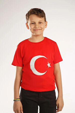 Dode Flora Çocuk Ay Yıldız Hilal Baskılı Tişört