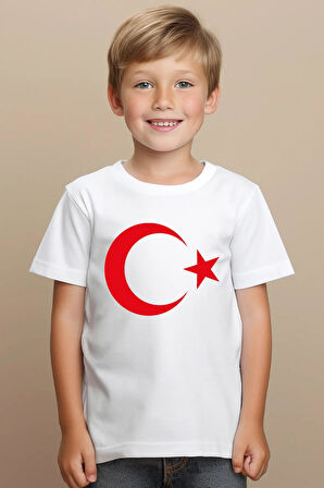 Dode Flora Çocuk Ay Yıldız Hilal Baskılı Tişört