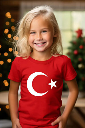 Dode Flora Çocuk Ay Yıldız Hilal Baskılı Tişört