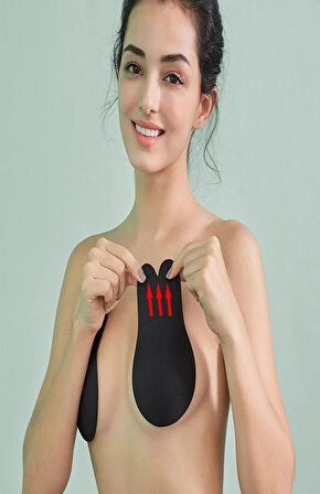 Kadın Tavşan Kulaklı Silikon Göğüs Asansörü Sütyen 1300 F.K.