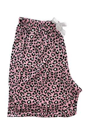Kadın Leopar Desenli Şort Milan - 100
