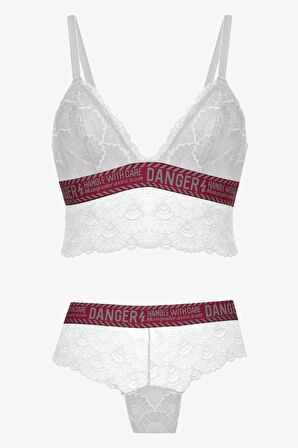 Koza Danger Yazılı Süngerli Bralet Takım - 80227