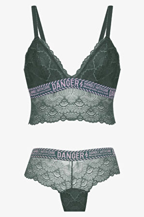 Koza Danger Yazılı Süngerli Bralet Takım - 80227