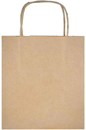 Kraft Çanta 33 x 18 x 33 (25 Adet) Kağıt Poşet Çanta Karton Çanta Hediyelik Poşet