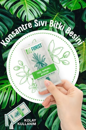 Florist Yeşil Yapraklı ve Orkide Bitki Besleme Seti