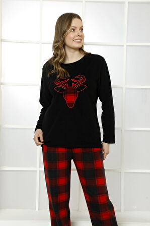 Nisanca Kışlık Anne Kız Pijama Takımı - Kadın Kombin Pijama Takımı- Tek Ürün