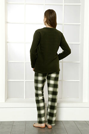 Nisanca Kışlık Anne Kız Pijama Takımı - Kadın Kombin Pijama Takımı- Tek Ürün