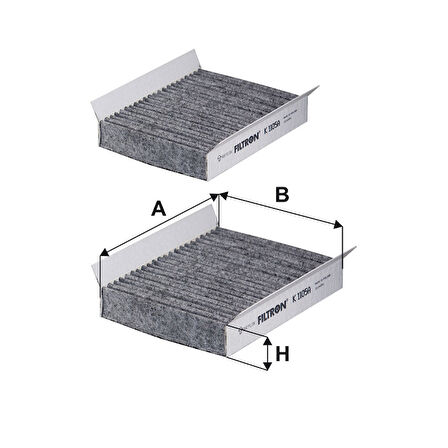 FILTRON K1105A-2X | Alfa Romeo 147 00-10 - 156 97-06 - GT 03-10 Polen Filtresi | 5904608280053