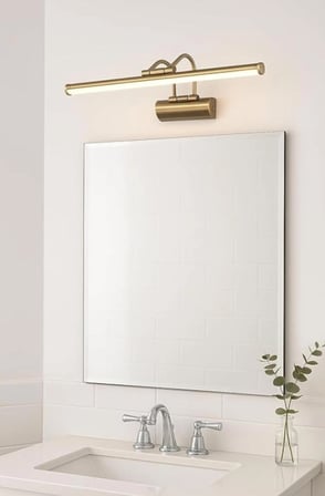 Sarjlı LED Flüt Resim Aplik | 8W | 3200K Gün Işığı | 50cm | Duvar Tipi Ayna/Tablo Dekoratif Işık