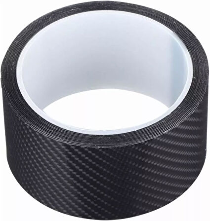 Kapı Eşiği Tampon Bagaj Koruma Folyosu Karbon Folyo 5cmx5m Siyah