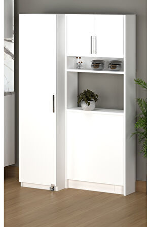 Fly Mobilya BOZCA KATLANIR MASALI ÇOK AMAÇLI KİLER DOLABI