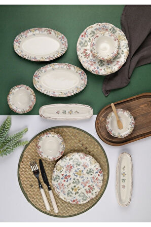 Fulya Mira Kahvaltı Takımı 6 Kişilik 14 Parça FLY14KAHPRS1060