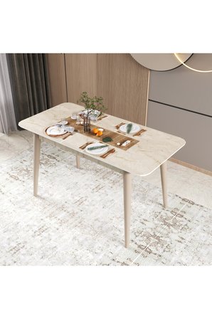 İnci Yemek Masası, 70x114 Açılır Yemek Masası, Mutfak Masası
