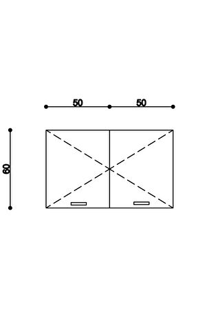 100 Cm Felıx Mutfak Üst Modül