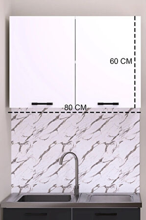 80 CM EYLÜL MUTFAK ÜST MODÜL BEYAZ