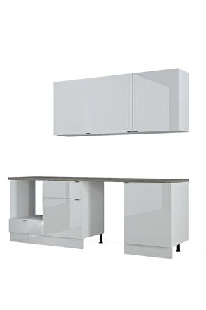 240 Cm %100 Mdf Tezgahlı Efil Ankastre Mutfak Dolabı