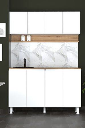 140 cm Venda Mutfak Dolabı, Mini Mutfak Dolabı, Çok Amaçlı Dolap