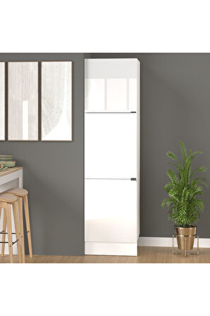 Fly Mobilya 60 CM %100 Mdf Efil Boy Dolabı, Çok Amaçlı Dolap