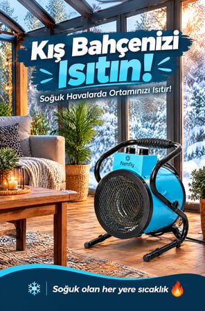 Nemfly FLY3 KW Elektrikli Fanlı Isıtıcı