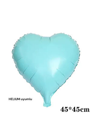 Folyo Kalpli Uçan Kalp Balon 5 Adet 45 Cm-18 Inch