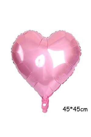 Folyo Kalpli Uçan Kalp Balon 5 Adet 45 Cm-18 Inch