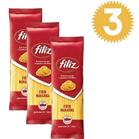 Filiz Fırın Makarna 500gr x3 adet 