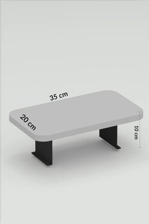 Odera Atlantik Çam Ayarlanabilir C Sehpa Koltuk Kenarı Yan Sehpa Metal Aparatlı Modern Servis Sehpas