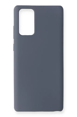 Newface Samsung Galaxy Note 20 Kılıf Nano içi Kadife Silikon - Gri