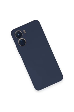 Newface Vivo Y16 Kılıf Nano içi Kadife Silikon - Lacivert