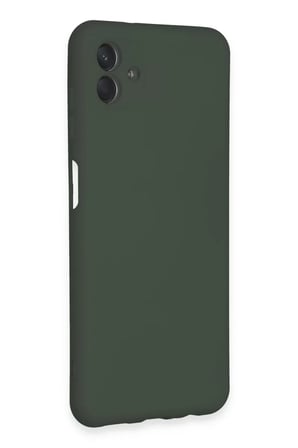 Newface Samsung Galaxy A04E Kılıf Nano içi Kadife Silikon - Koyu Yeşil