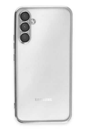 Newface Samsung Galaxy A54 5G Kılıf Razer Lensli Silikon - Gümüş