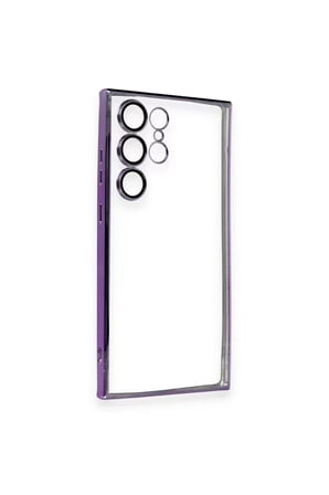 Newface Samsung Galaxy S24 Ultra Kılıf Razer Lensli Silikon - Siyah