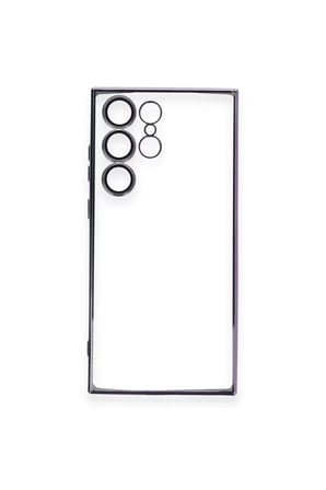 Newface Samsung Galaxy S24 Ultra Kılıf Razer Lensli Silikon - Siyah