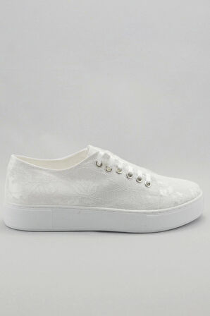 Kadın Moda Şık Beyaz Dolgu Topuklu Ayakkabı Topuklu Düğün Nişan Gece Abiye Ayakkabısı