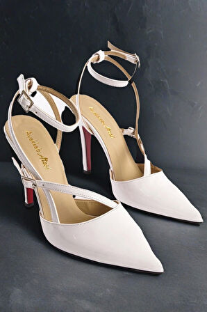 Stil Modern Kadın İnce Topuk Zarif Topuklu Ayakkabı Özel Tasarım Gündüz Gece Abiye Ayakkabı