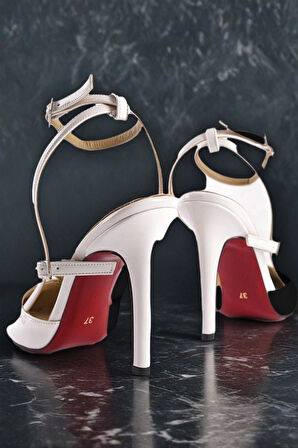 Stil Modern Kadın İnce Topuk Zarif Topuklu Ayakkabı Özel Tasarım Gündüz Gece Abiye Ayakkabı