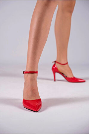 Stil Modern Kadın İnce Topuklu Baretli Ayakkabı Stiletto Özel Tasarım Gündüz Gece Abiye Ayakkabı