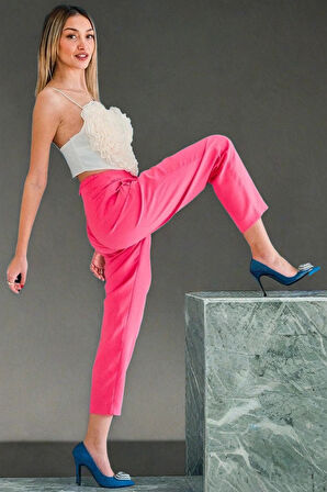 Stil Modern Kadın Kalp Tokalı Stiletto Topuklu Ayakkabı Özel Tasarım Gündüz Gece Abiye Ayakkabı