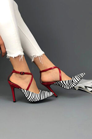 Stil Modern Kadın İnce Topuklu Stiletto Ayakkabı Özel Tasarım Gündüz Gece Abiye Ayakkabı