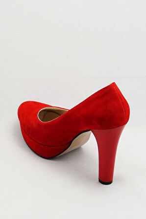 Kadın Moda Şık Kırmızı Klasik Topuklu Ayakkabı Topuklu Düğün Nişan Gece Abiye Ayakkabısı