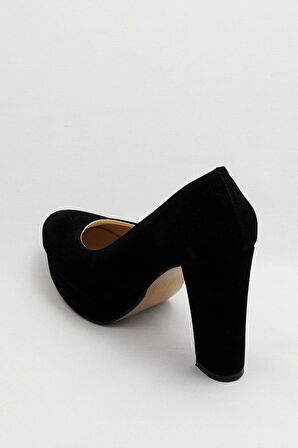 Kadın Moda Şık Siyah Klasik Topuklu Ayakkabı Topuklu Düğün Nişan Gece Abiye Ayakkabısı