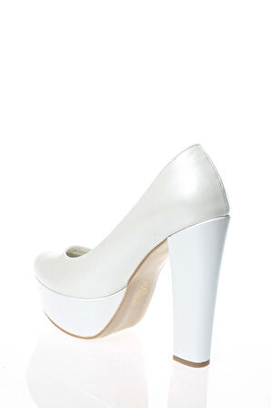 Kadın Moda Şık Sedef Cilt Topuklu Zarif Tasarım Yüksek Topuk Düğün Nişan Gece Abiye Ayakkabısı