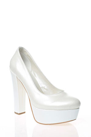 Kadın Moda Şık Sedef Cilt Topuklu Zarif Tasarım Yüksek Topuk Düğün Nişan Gece Abiye Ayakkabısı