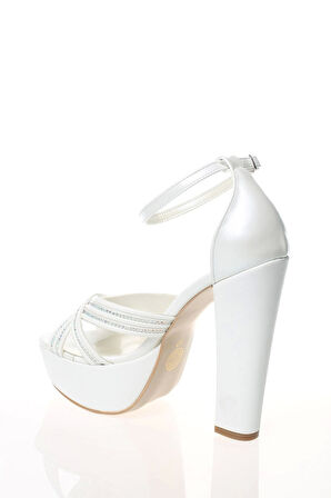 Kadın Moda Şık Sarı Gold Çapraz Bant Topuklu Zarif Tasarım Düğün Nişan Gece Abiye Ayakkabısı