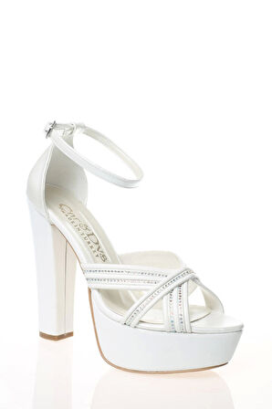 Kadın Moda Şık Sarı Gold Çapraz Bant Topuklu Zarif Tasarım Düğün Nişan Gece Abiye Ayakkabısı