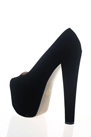 Kadın Moda Şık Fuşya Süet Yüksek Topuk Topuklu Zarif Tasarım Düğün Nişan Gece Abiye Ayakkabısı