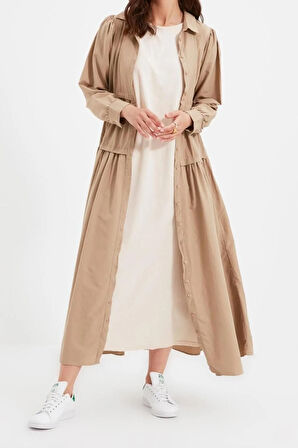 Yeni Regular Casual Günlük Süprem Örme Bisiklet Yaka Kolsuz Kol Basic Maxi Boy Tesettür Elbise