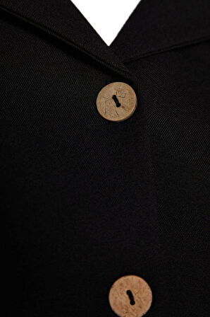 Yeni Rahat Günlük Shally Dokuma Gömlek Yaka Kısa Kol Gömlek Elbise Mini Boy Büyük Beden Elbise