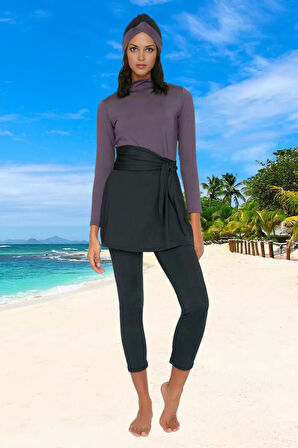 Modern Tesettür Plaj Giyim Yaz Koleksiyonu Ve Havuz İçin Esnek Kumaş