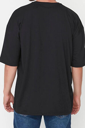 Yeni Sezon Oversize Pamuk Polyester Bisiklet Yaka Kısa Kol Düz Desenli Günlük T-Shirt